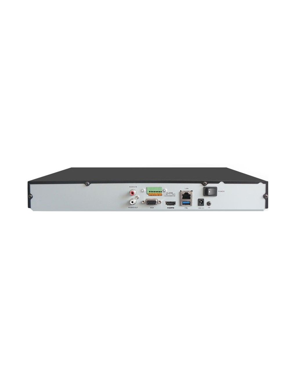DS-7616NI-K2 16-ти канальный ip-видеорегистратор, видеовход 16 каналов, аудиовход 1 rca, видеовыход 1 vga 1080р, 1 hdmi 4к, аудиовыход 1 rca, вх поток 160мб/с, исх поток 160мб/с, разрешение записи до 8мп, синхр.воспр. 2 канала@8мп, 2 hdd 6тб, трев 4/1, 1 Santreyd  - Вид №1