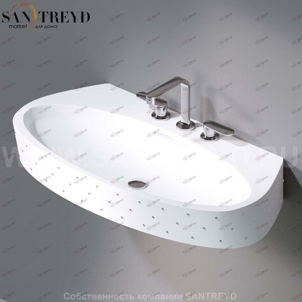 L524T1R1V4.101SW Подвесная раковина настенная овальная A. e T. Italia OVAL Италия AeT ITALIA