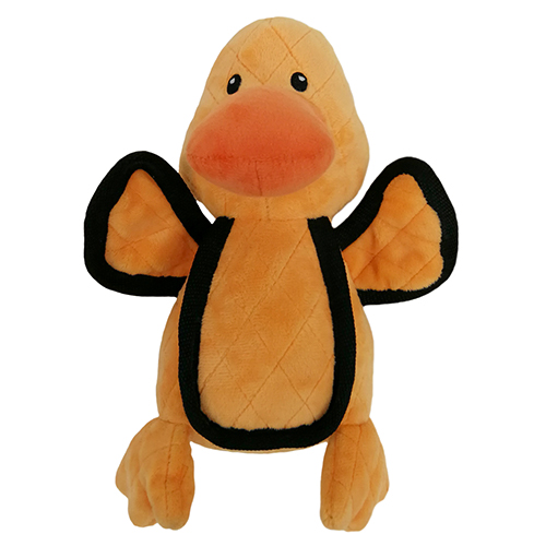 ПР0048519 Игрушка для собак Tough Quilted Утенок суперпрочный с пищалкой 25 см CHOMPER 