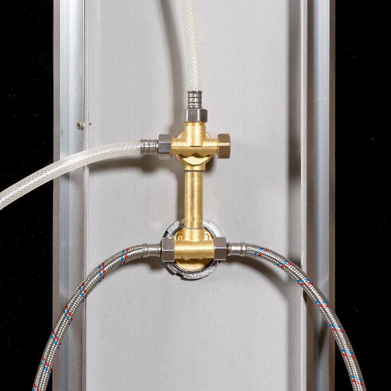 ЕМ1510 с гм. и эл. Душевая кабина DETO Серия EM BМ1510 LED с гм. BLACK - Вид №27