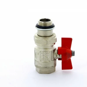 Кран шаровой НВ с разъемным соединением и уплотнением IDEAL бабочка ITAP 1/2"