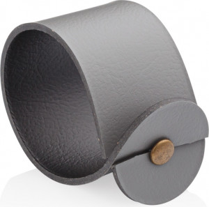 10640190 ADJ Кольцо для салфеток (серый) Кожа искусственная