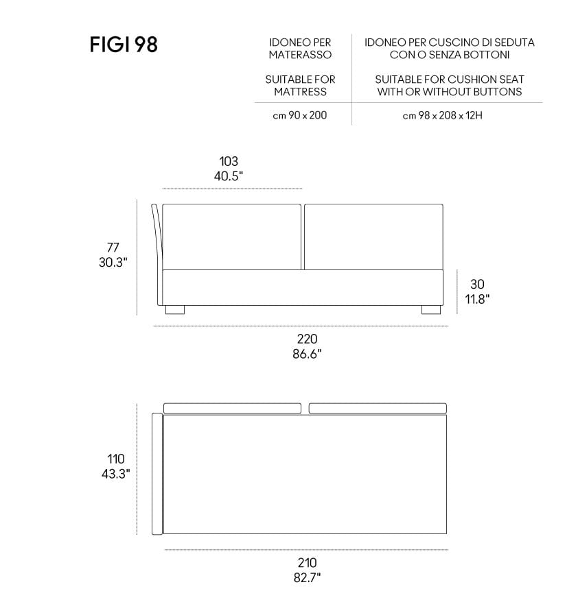 Одноместный диван-кровать из ткани Casamania & Horm Фиджи ARCH-00070581 - Вид №9
