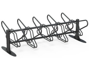 Двухсторонняя стойка для велосипедов с оцинкованными стальными пластинами