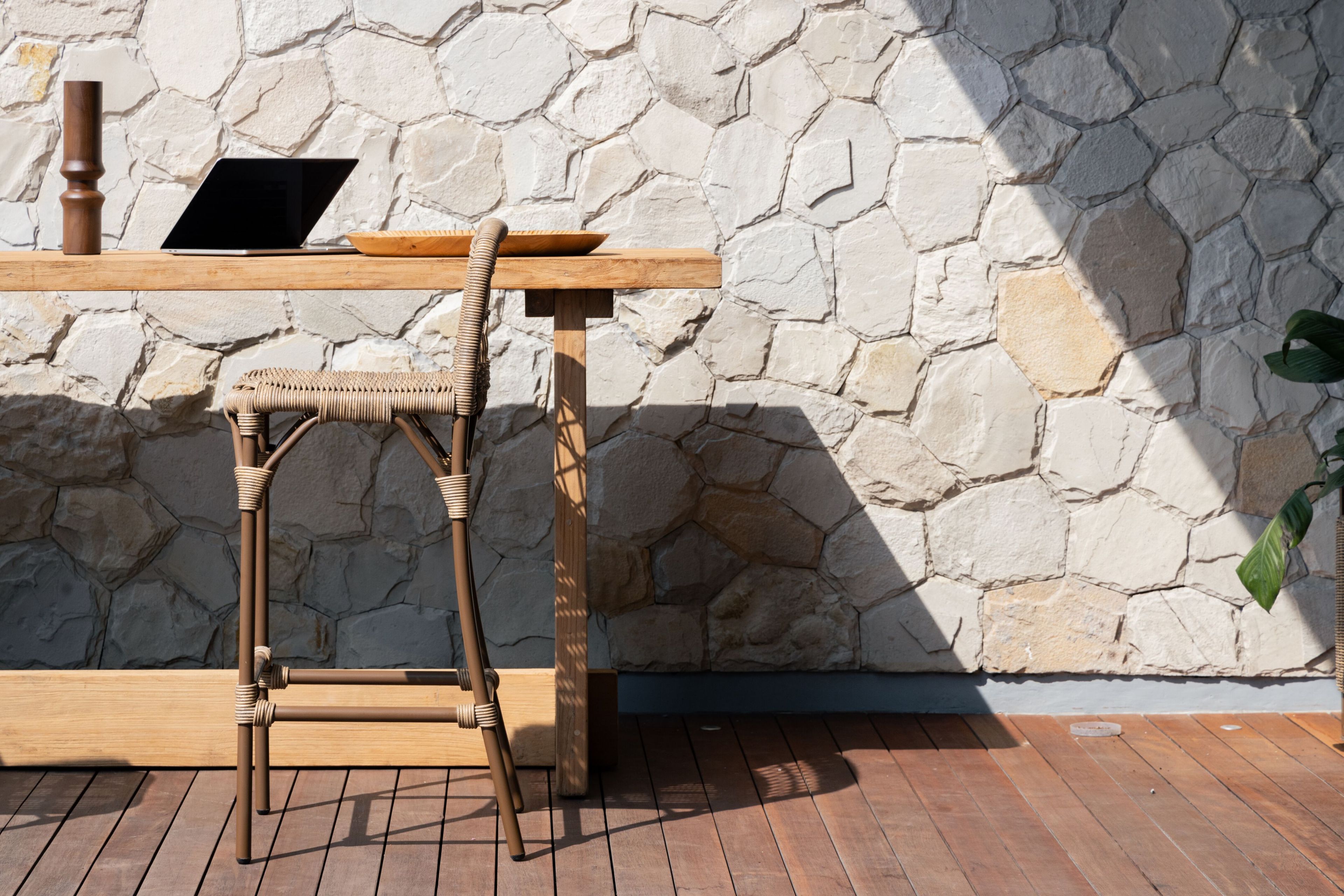 Высокий барный стул из синтетического волокна со спинкой cbdesign Barcelona ARCH-00119722 - Вид №3