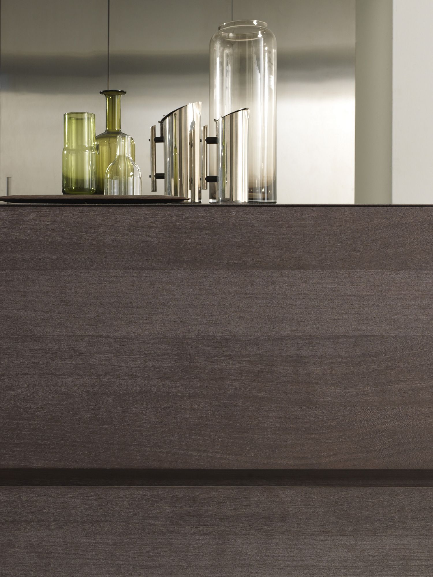 Кухня из нержавеющей стали и дерева с островом MODULNOVA Fly ARCH-00068193 - Вид №13