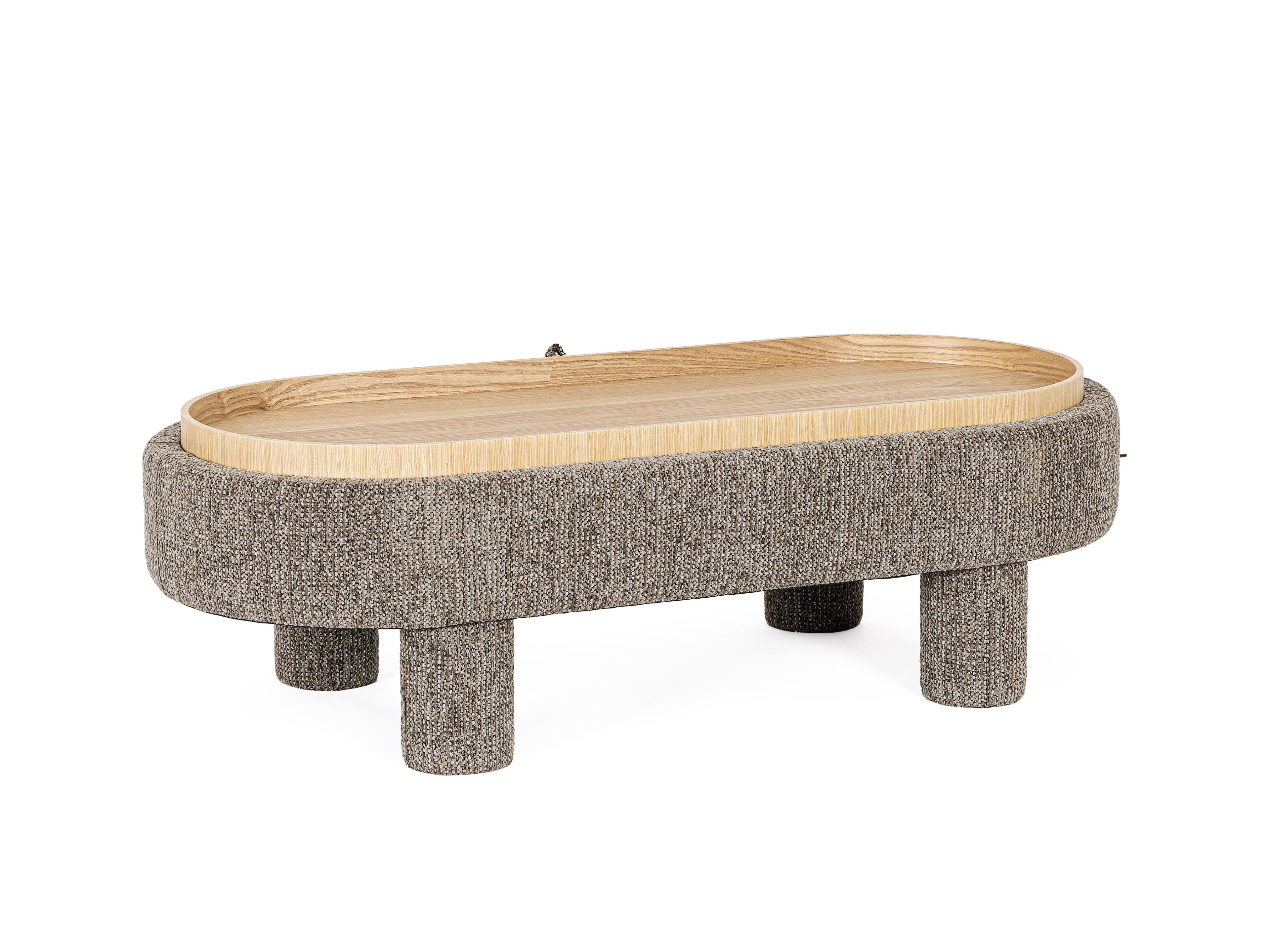 Овальный пуф из ткани BIZZOTTO TANYA ARCH-00020928 - Вид №1