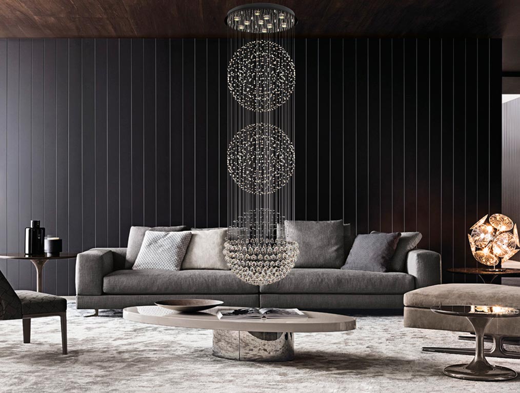 Каскадная люстра Newport 8113/300 хром NEWPORT ДИЗАЙНЕРСКИЕ 059229 Хром;прозрачный  - Вид №1