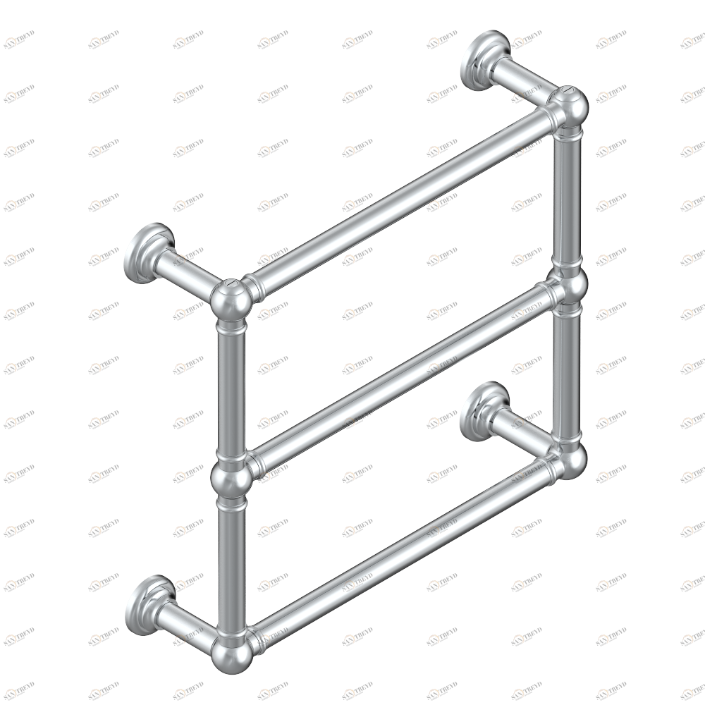 B6A-TWT3E Полотенцесушитель Традиционный, 3 перекладины, 625 мм x 575 мм, электрический Thg-paris Sèche-serviettes Traditionnel Матовый хром B6A-TWT3E CAT.A