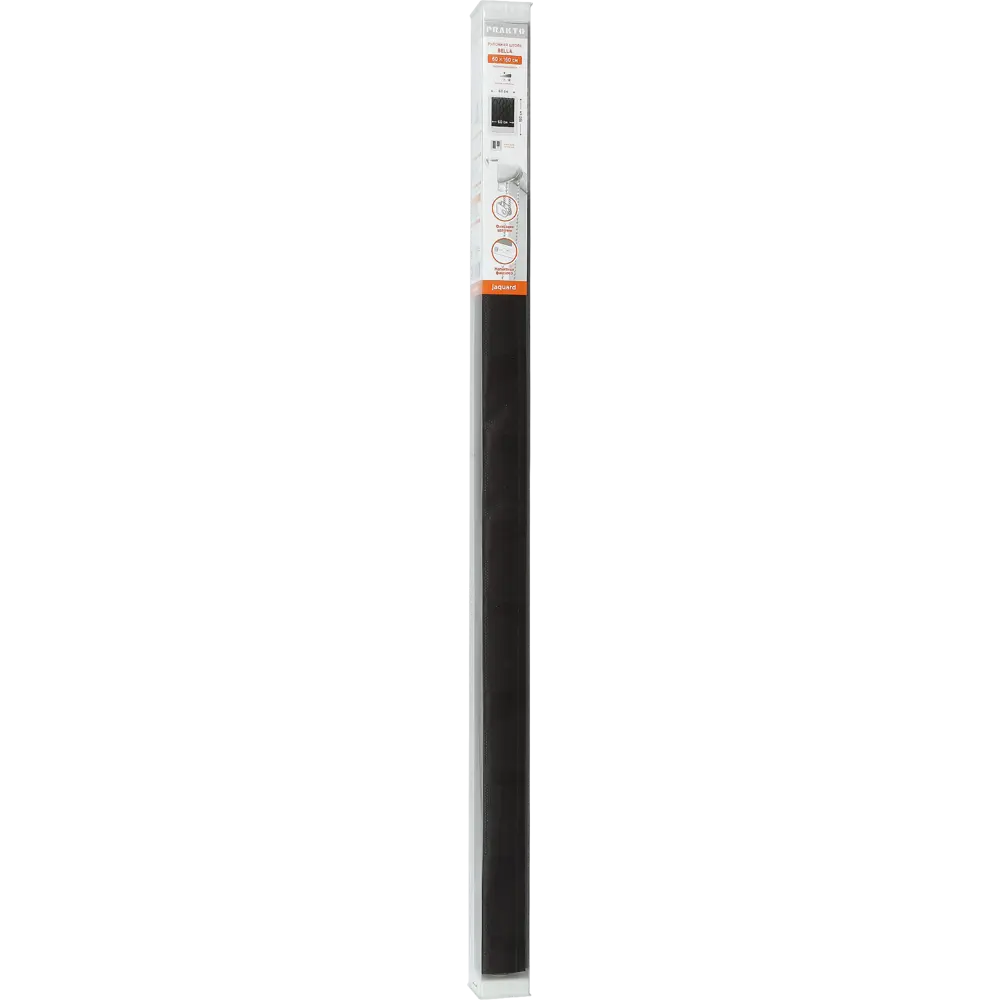 Штора рулонная Bella 80x160 см чёрная PRAKTO STLM-2188781 - Вид №4