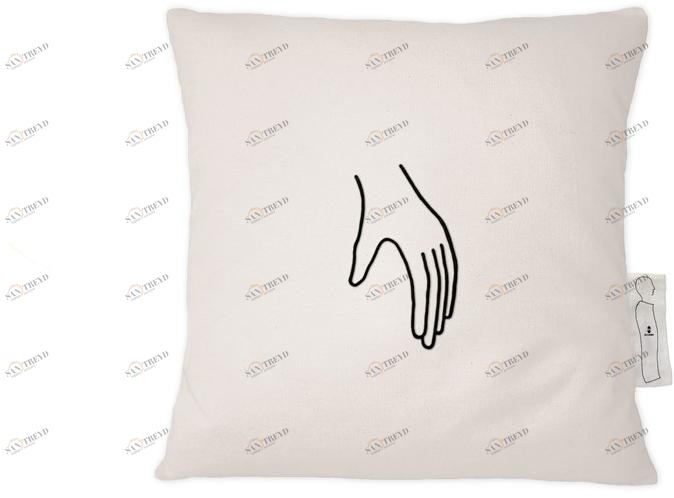 Kiasmo Квадратная подушка из льна Notes Kdcn2