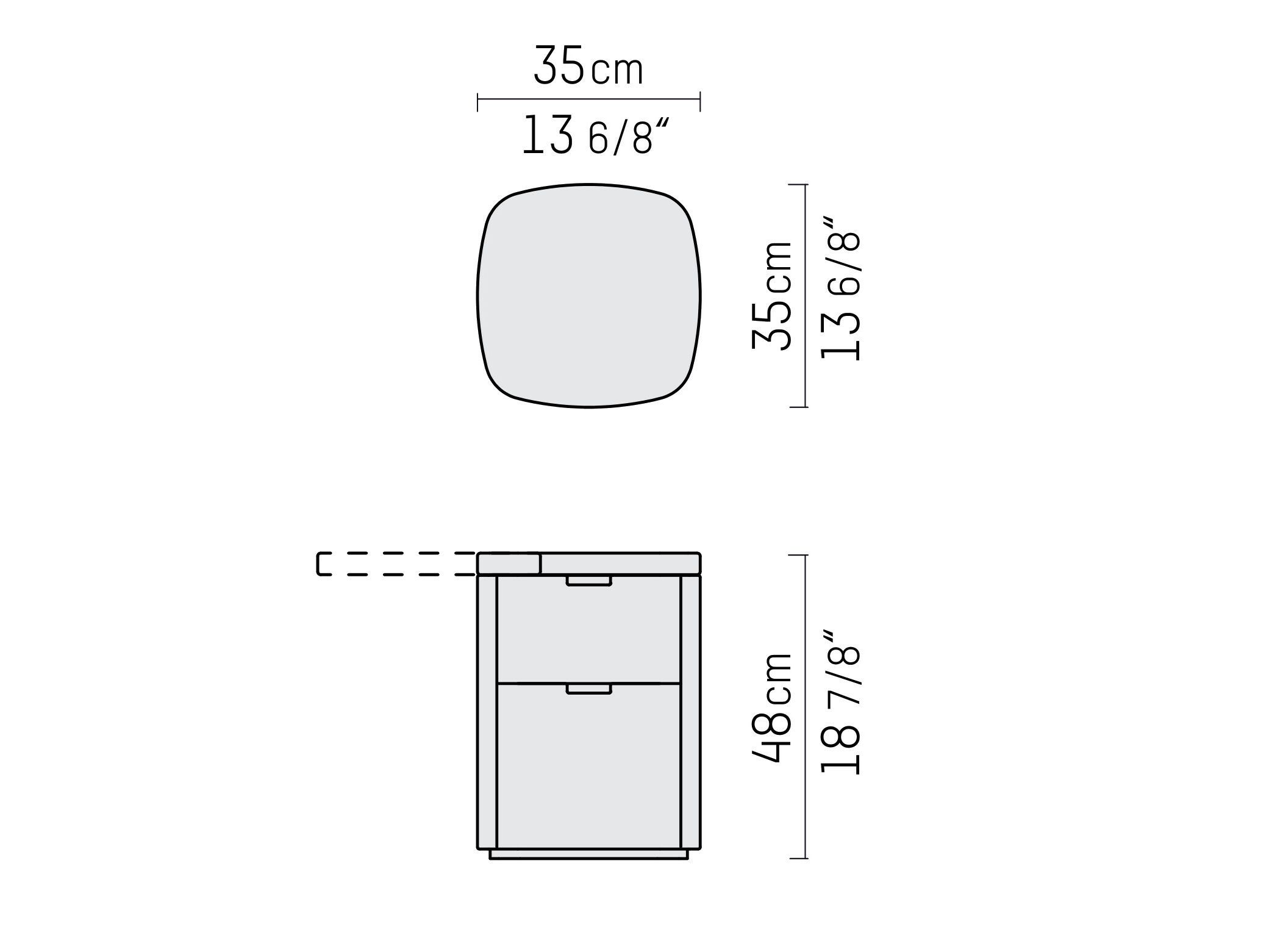 Прикроватная тумбочка из МДФ с ящиками Piet Boon KEK ARCH-00130047 - Вид №6