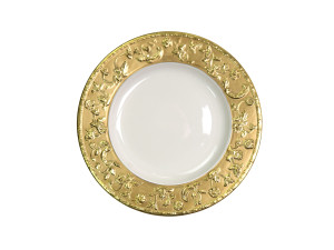 Фарфоровая плоская тарелка