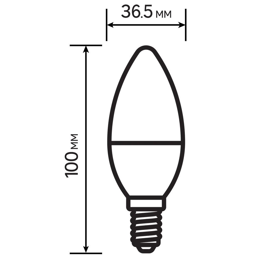 Лампа светодиодная Lexman Candle E14 175-250 В 6.5 Вт белая 600 лм теплый белый свет 82991590 STLM-2035971  - Вид №6