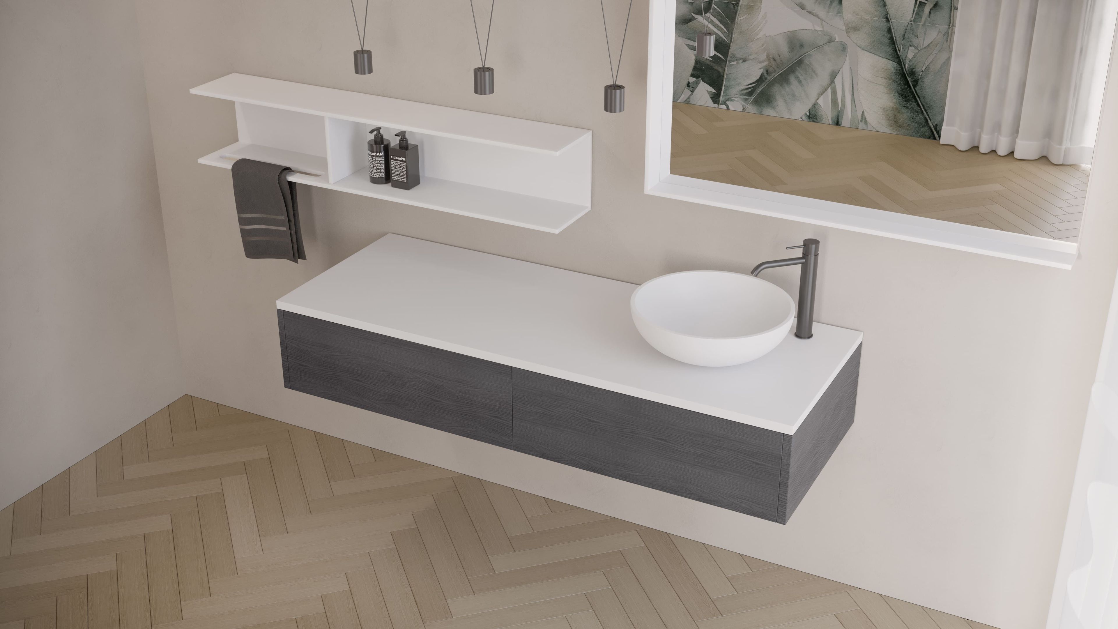 Круглая столешница из Corian® Acquapazza Corian ® elements ARCH-00067716 - Вид №4