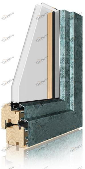 Sistema UNI_ONE Окно дерево-бронза Uni_one sun-id-1484542