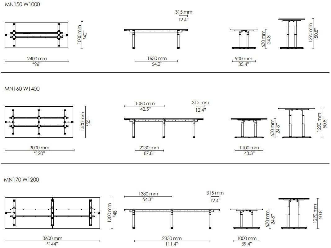 Howe Прямоугольный деревянный стол для совещаний с регулируемой высотой Mn table series sun-id-1442815 - Вид №9
