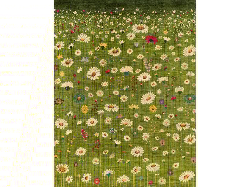 Шерстяной прямоугольный цветочный ковер Zollanvari Flower Meadow ARCH-00098202