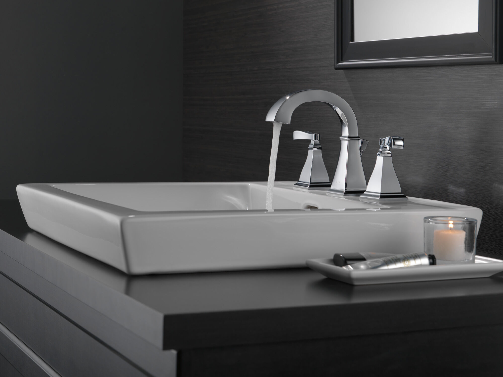 35718-DST Смеситель для ванной комнаты с двумя ручками Delta Faucet Lakewood Хром - Вид №3