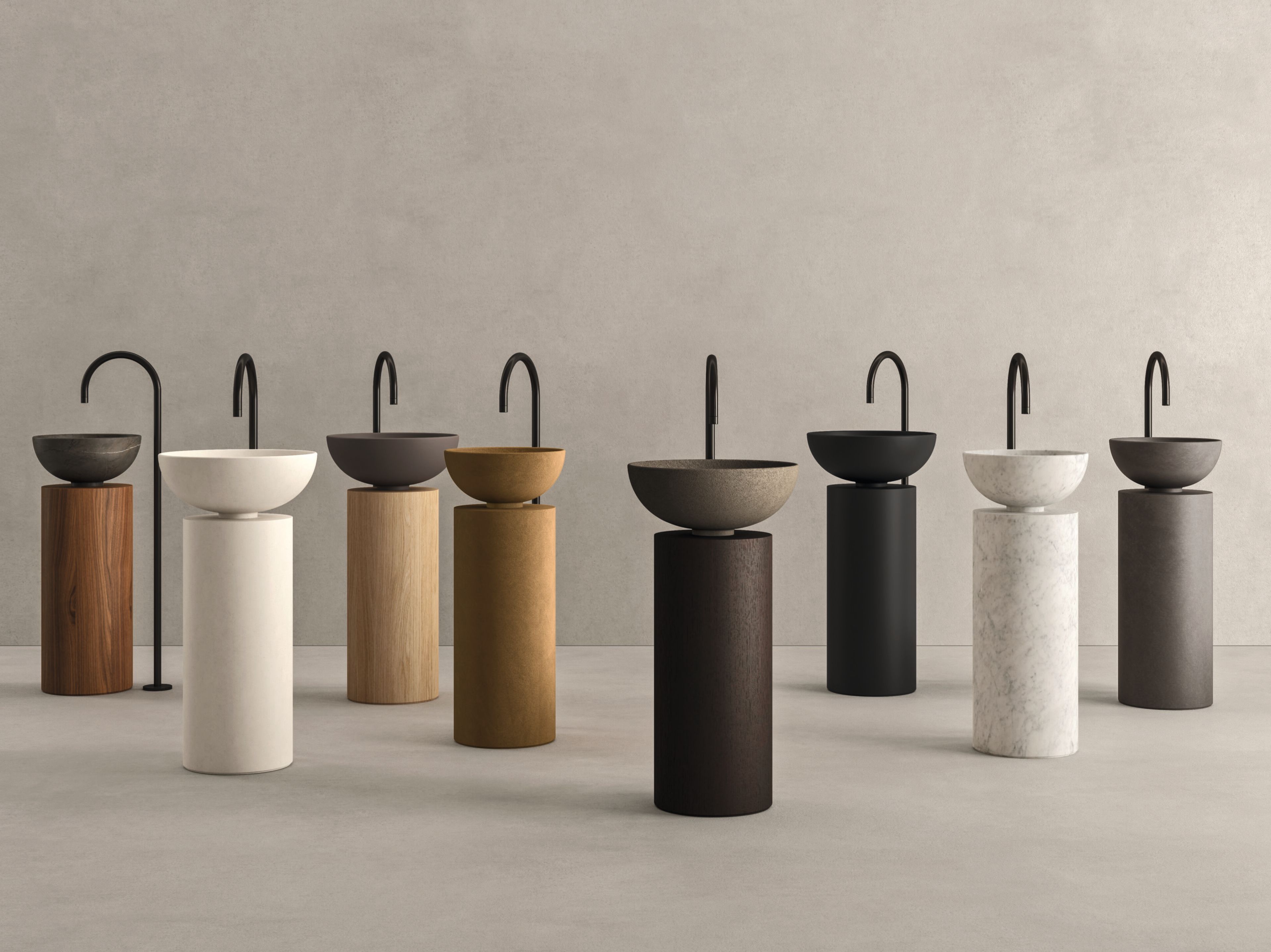 Отдельно стоящий круглый умывальник Noorth Saba ARCH-00014150