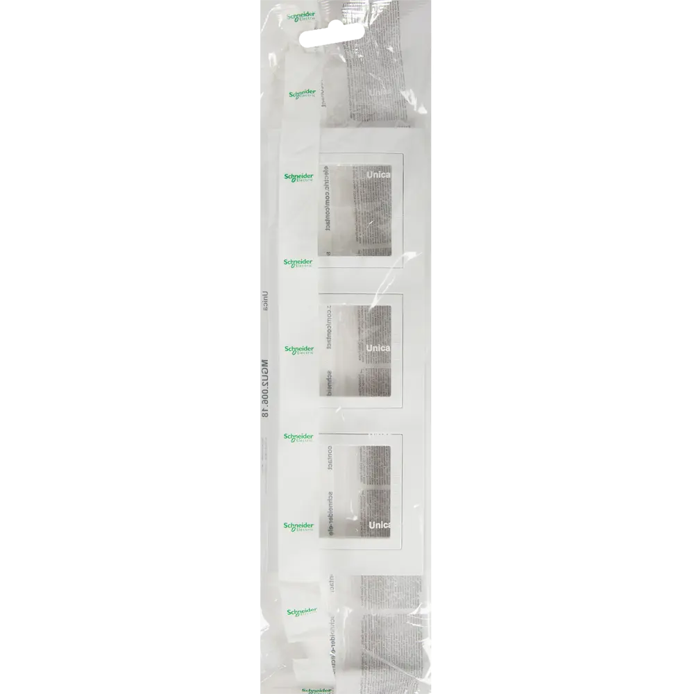 Рамка для розеток и выключателей Systeme Electric Unica 3 поста, цвет белый STLM-2201560 - Вид №4