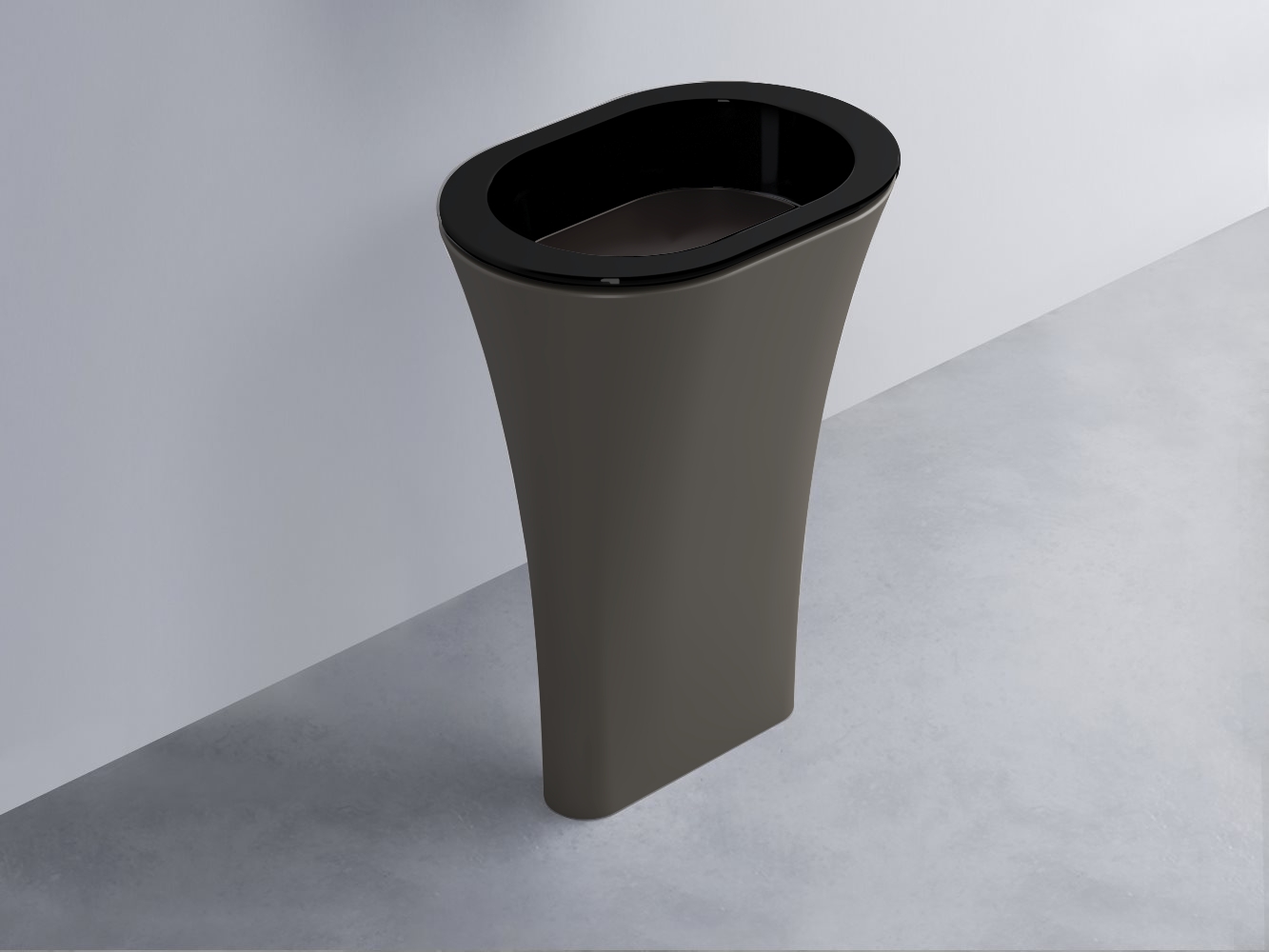 AMLA65-N+AMPILO-LV+AMCOLO-FN Раковина Amedeo Ovale отдельностоящая cielo Enjoy + Amedeo Ceramica Cielo