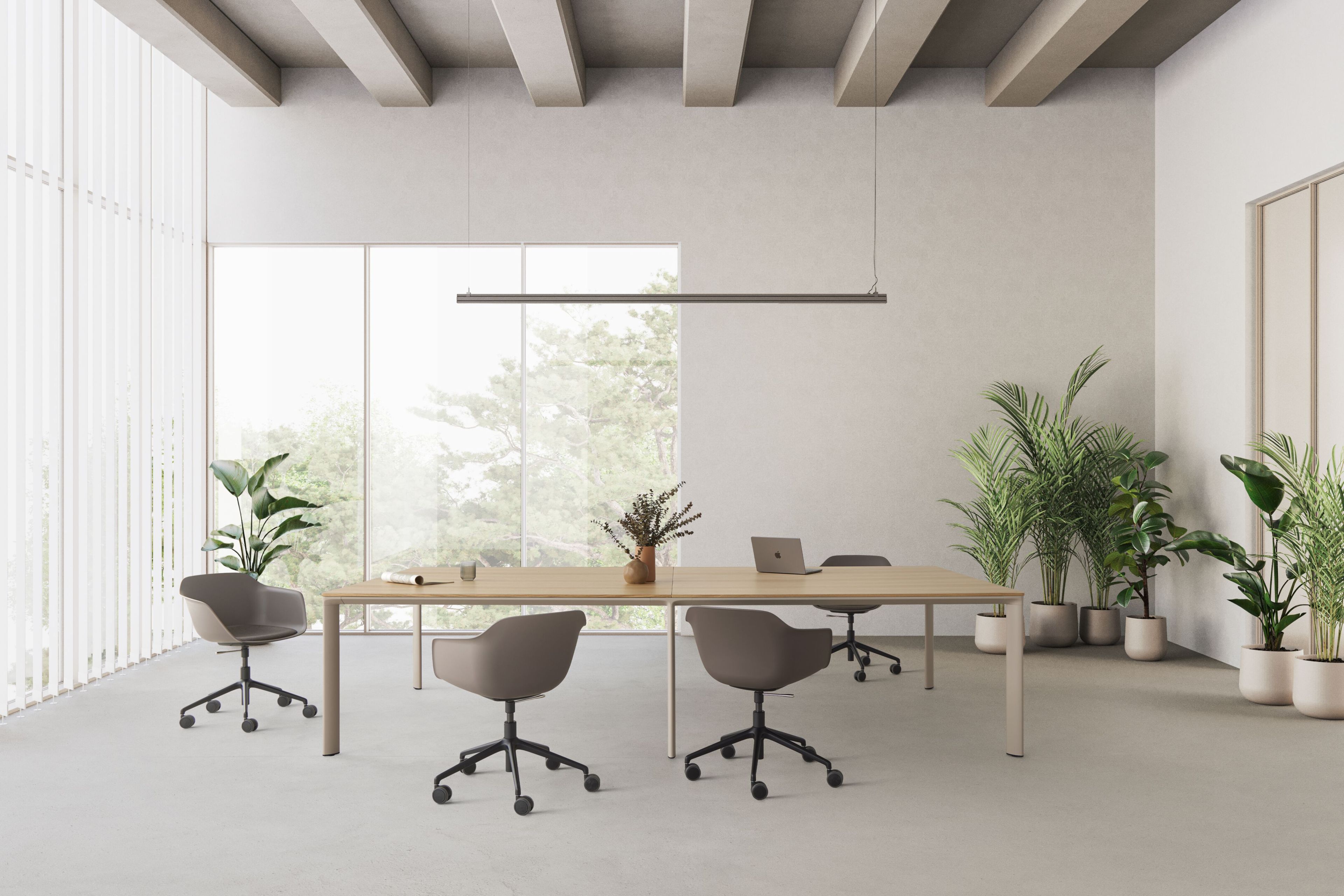 Модульный стол для совещаний из шпона INCLASS Ламинар ARCH-00083479 - Вид №2