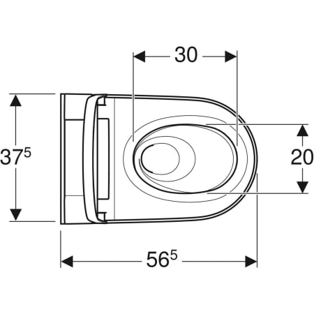 146.224.21.1 Подвесной унитаз настенный Белый Geberit  Германия  - Вид №2