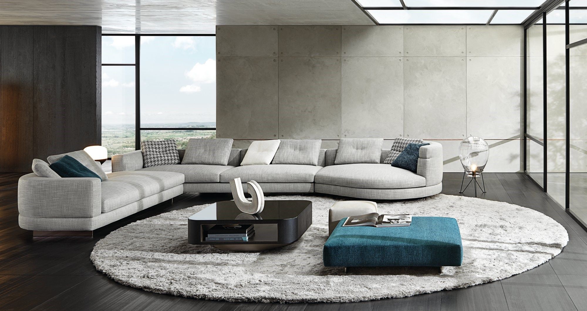 Модульный угловой диван из ткани Minotti ALEXANDER ARCH-00105167 - Вид №4