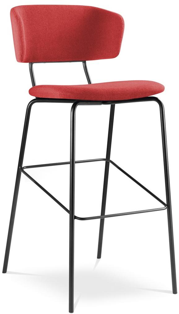 LD Seating Высокий табурет из ткани со спинкой и подставкой для ног Flexi chair Flexi 122-n1 - Вид №2