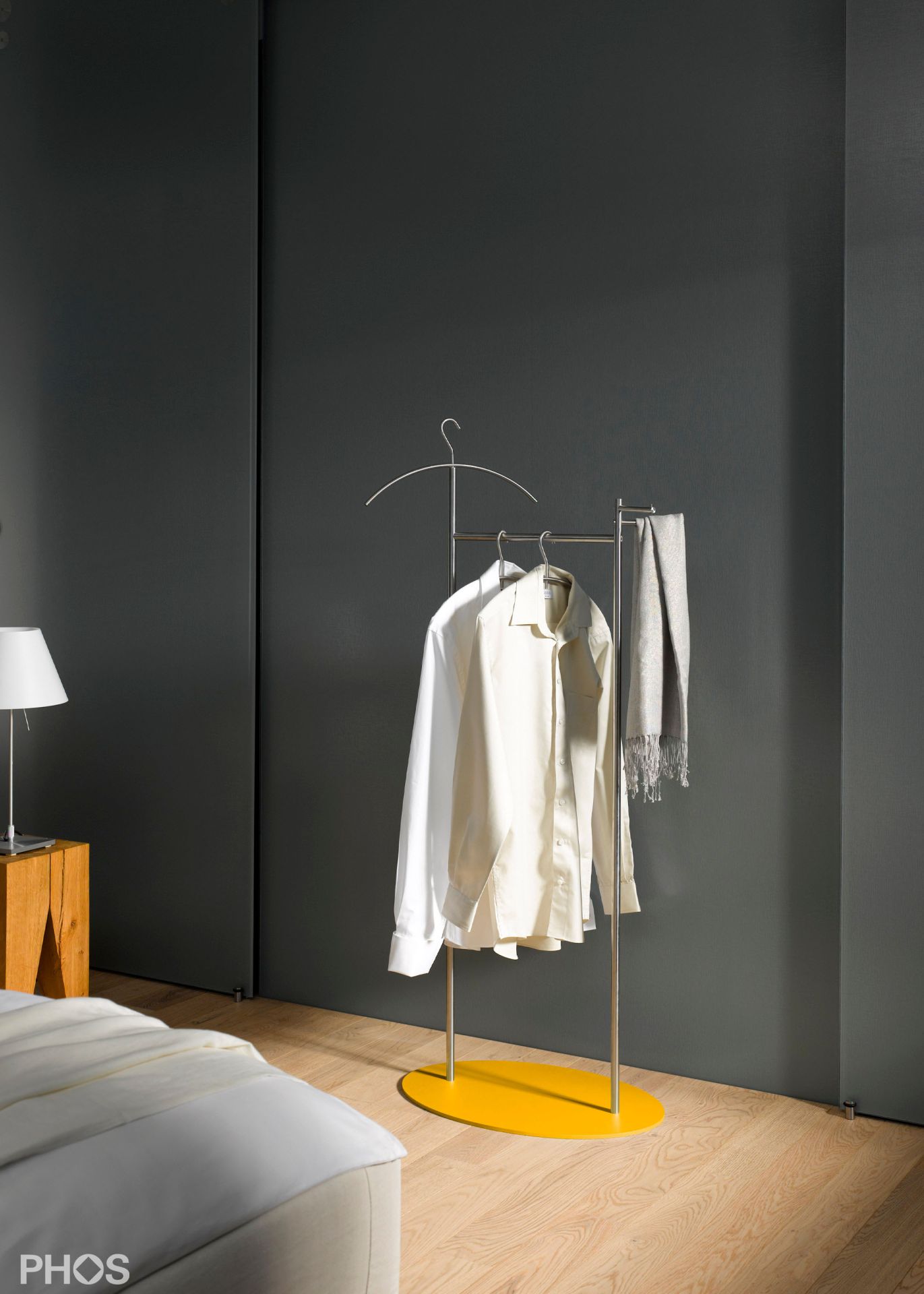 GSD-BPGe Стойка Valet с овальной опорной плитой. цвет нижней пластины: желтый PHOS  - Вид №1