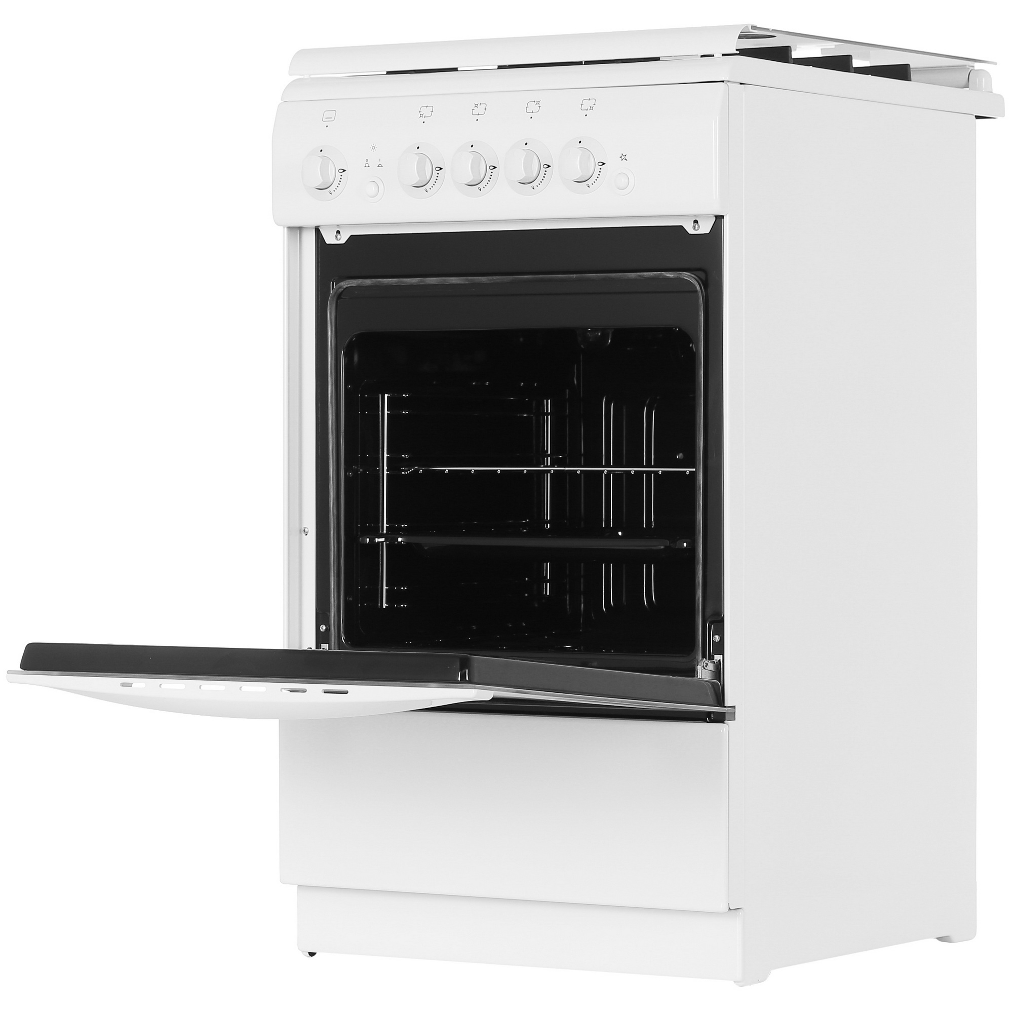 8164047 Газовая плита De Luxe 506040.14Г (КР) ЧР белый STDN-0005482 - Вид №4