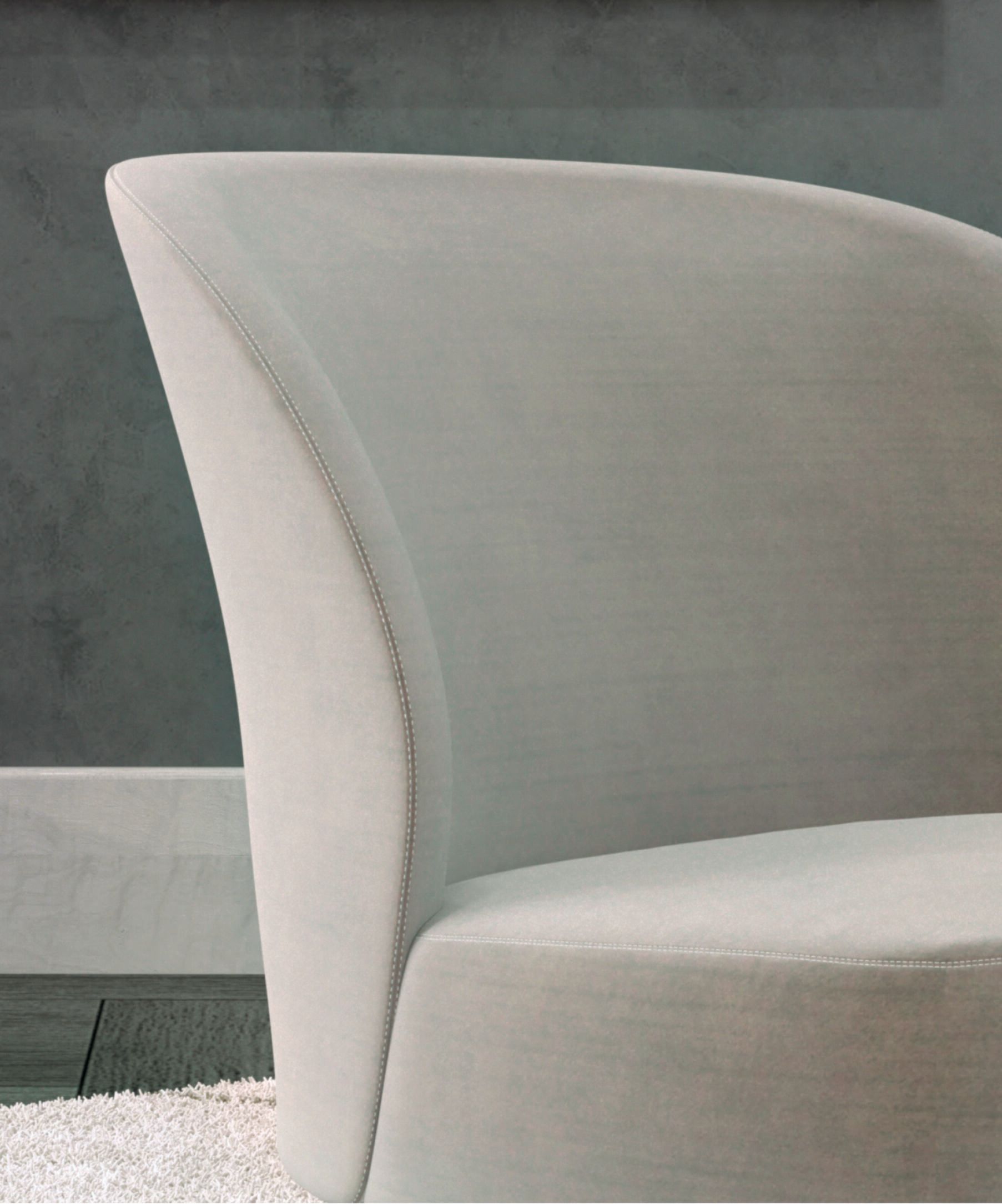 Тканевое вращающееся кресло Casamilano DHORA SLIM ARCH-00036882 - Вид №6