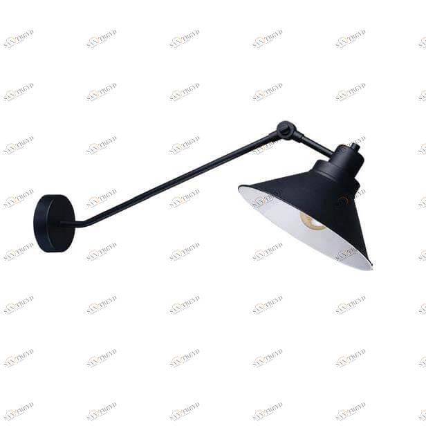 Спот настенный с металлическим плафоном на кронштейне графит Techno 9145 NOWODVORSKI TECHNO 00-3948993 Черный