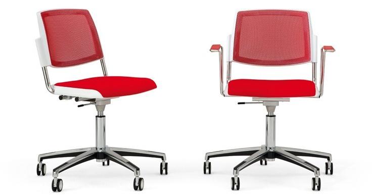 Diemmebi 5-спицевый тканевый стул с подлокотниками Volée sun-id-1465185 - Вид №1