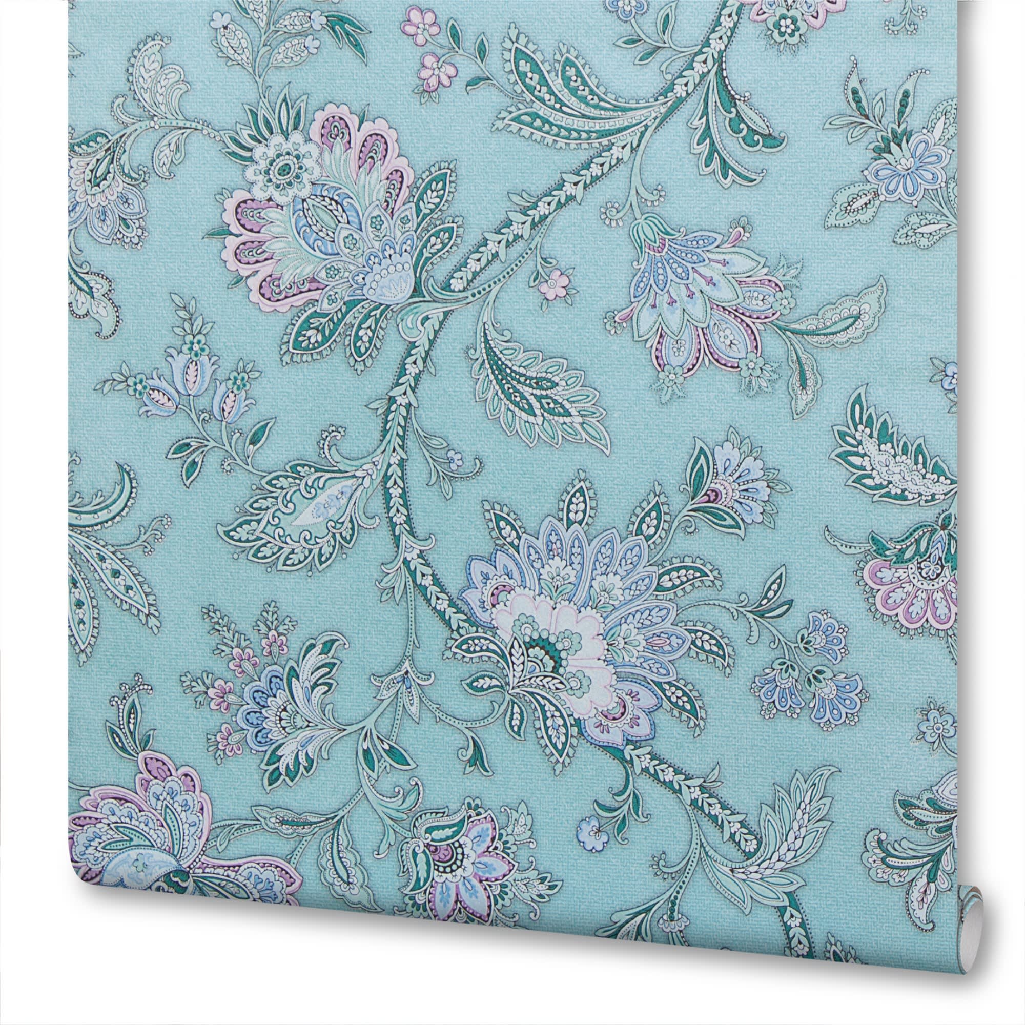 17145960 Обои бумажные голубые 0.53 м 4097-82 (С6К) Финифть Santreyd 