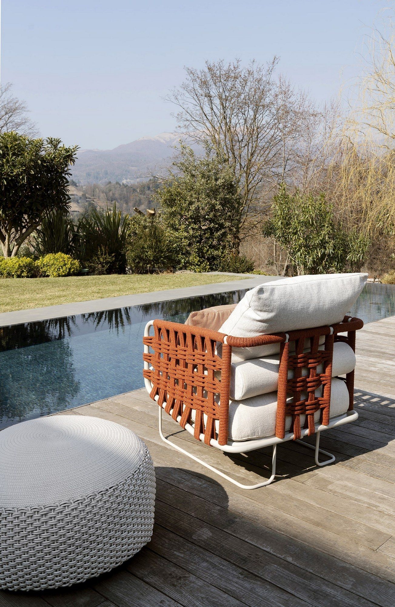 Ткань сани сад стул с подлокотниками Rever гнездо ARCH-00130117 - Вид №5