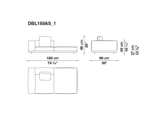 Кожаный диван B&B Italia док ARCH-00106863 - Вид №133
