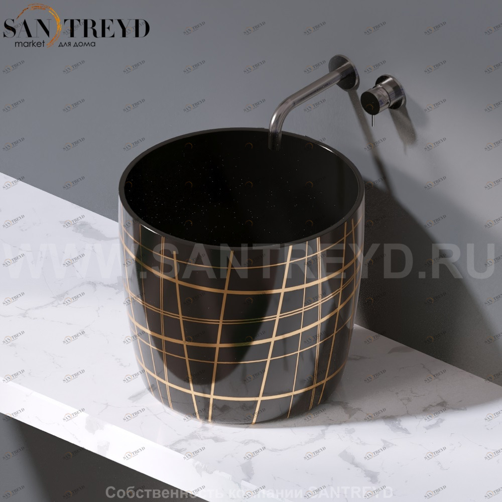 L106.416G Накладная раковина на столешницу  овальная A. e T. Italia PILLAR AeT ITALIA