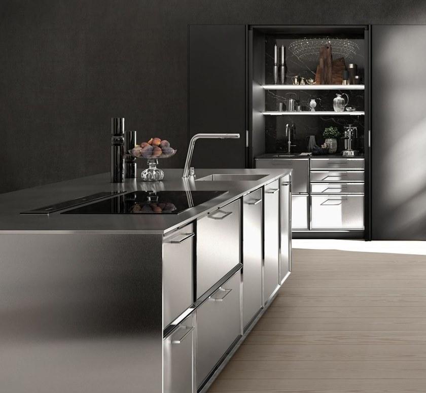 SieMatic Кухня из лакированной стали и дерева с островом sun-id-1471559 - Вид №2