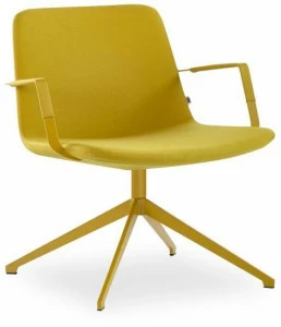 B&T Design Кресло на жердочке из ткани с подлокотниками Pera