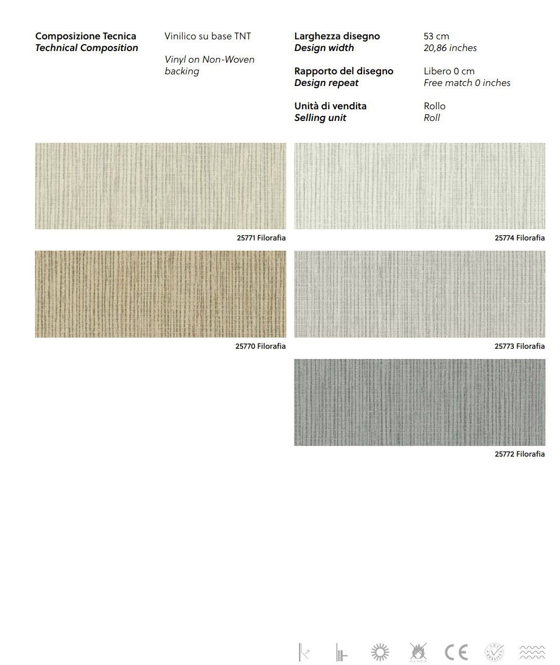 Полосатые обои Jannelli&Volpi ALTAGAMMA MATERIC ARCH-00069195 - Вид №2