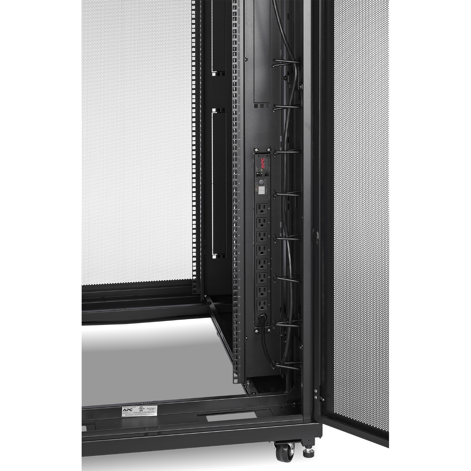 AR2480 Netshelter sv 42u 800mm wide x 1060mm deep enclosure with sides black APC Santreyd  - Вид №5