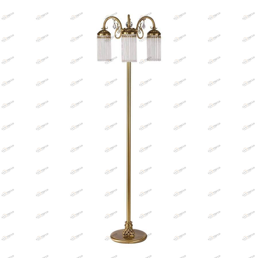 Торшер со стеклянным плафоном на 3 лампы бронзовый Fiore FIO-LS-3(P) KUTEK FIORE 00-3948885 Бронза