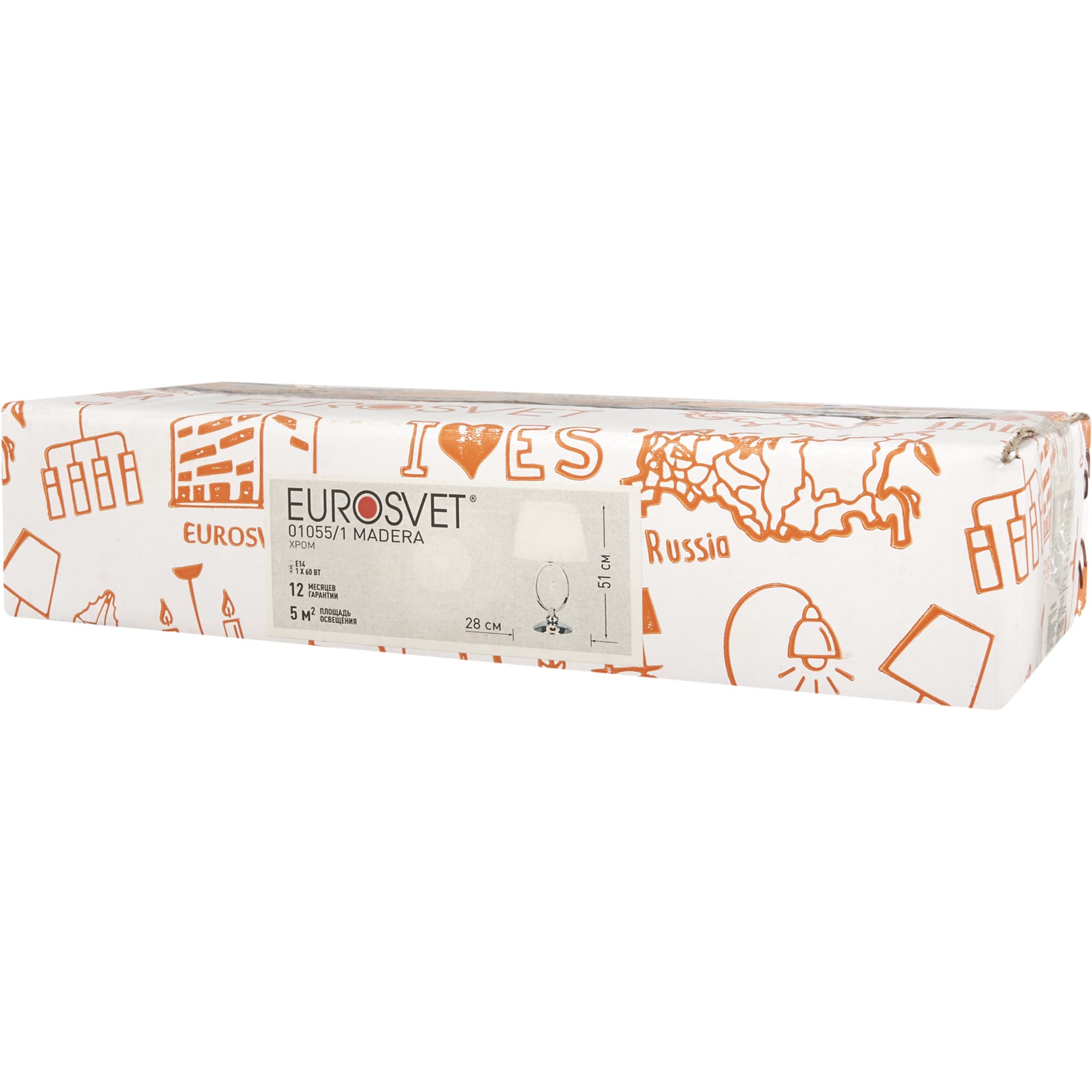 82312385 Настольная лампа Eurosvet 01055/1, цвет хром Madera Santreyd - Вид №8