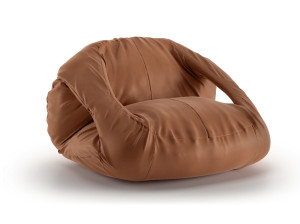 Пуф кожаный мешок