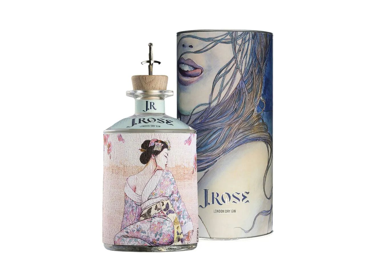 Бутылка джина с этикеткой ручной работы J.Rose J. Rose London Dry Gin ARCH-00151575