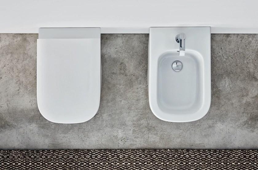 Приставной унитаз напольный Белый Nic Semplice Италия sun-id-1352227 - Вид №3