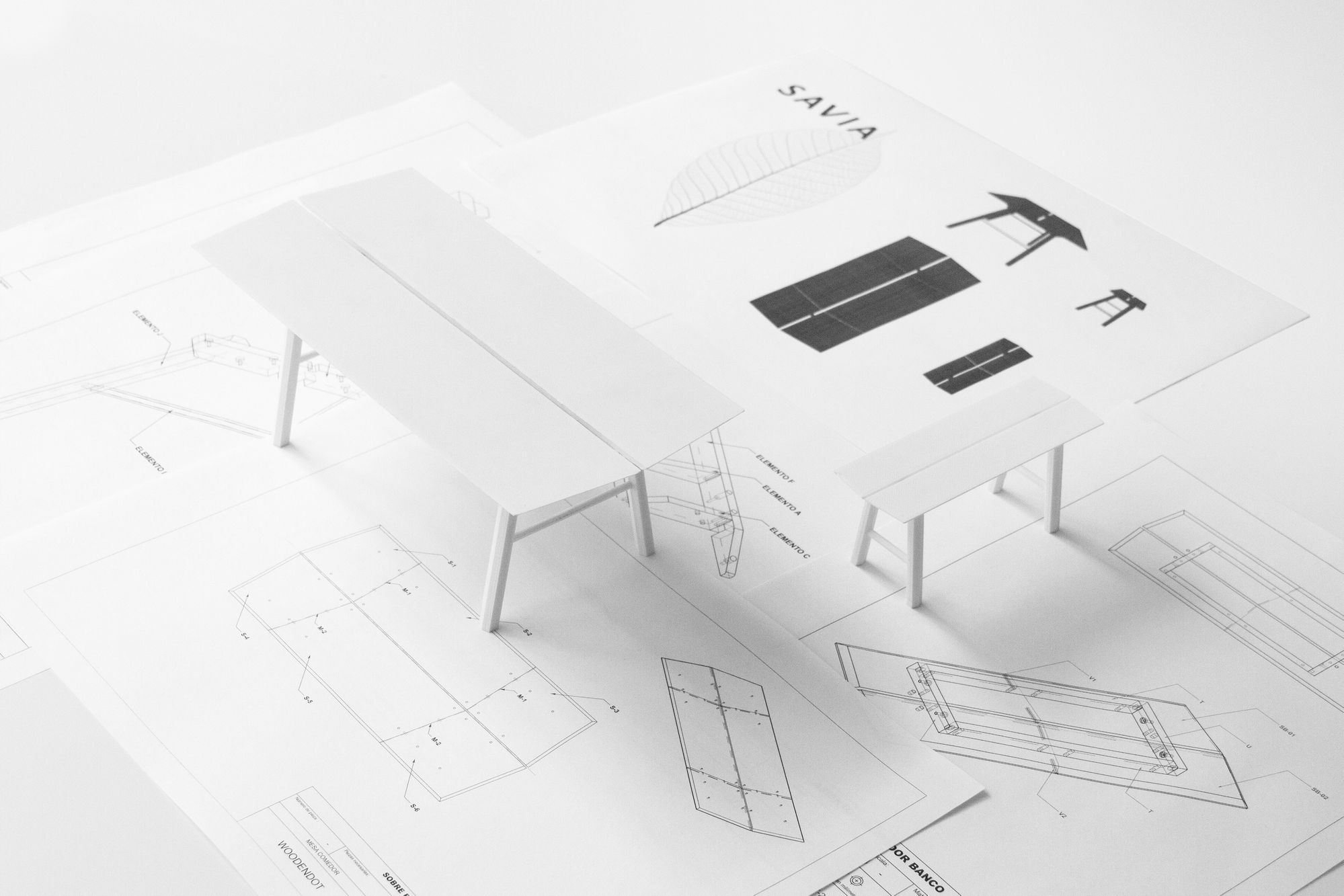 Прямоугольный стол из ясеня Woodendot Savia ARCH-00105071 - Вид №13