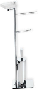 Q21D(08) Stil Haus Quid, стойка: дозатор + полотенцедержатель + бумагодержатель + ёрш, цвет хром